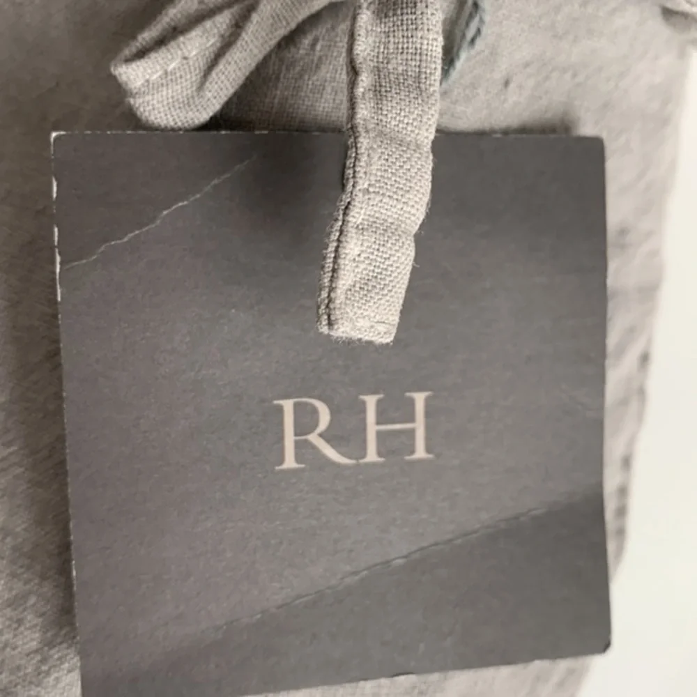 Restoration Hardware Linen Standard Sham Pillowcase Gray‎ Fog Made In Spain NWT!